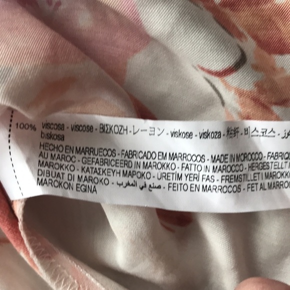 NWT Zara mini floral silky dress medium spaghetti straps - Picture 2 of 8